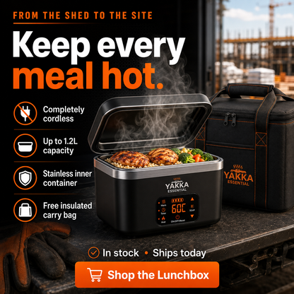 YAKKA Self-Heating Lunch Box - Portable Food Warmer (Upto 1.2 L) (Copy)