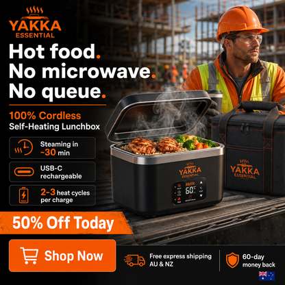 YAKKA Self-Heating Lunch Box - Portable Food Warmer (Upto 1.2 L) (Copy)