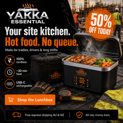 YAKKA Self-Heating Lunch Box - Portable Food Warmer (Upto 1.2 L) (Copy)