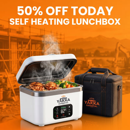 YAKKA Self-Heating Lunch Box - Portable Food Warmer (Upto 1.2 L)