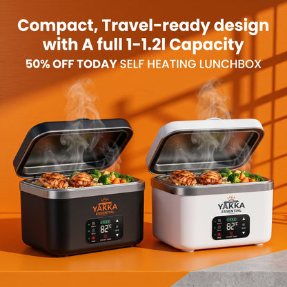YAKKA Self-Heating Lunch Box - Portable Food Warmer (Upto 1.2 L)
